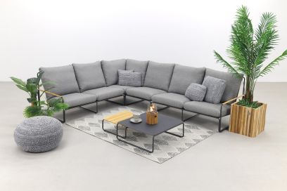 Suns Merano loungeset - MRG/Light antracite