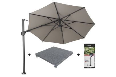 Platinum Challenger Premium T2 3.5 Rond - Manhattan Grey met voet en hoes