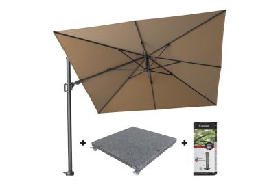 Platinum Challenger T2 3x3 m - Taupe  met voet en hoes