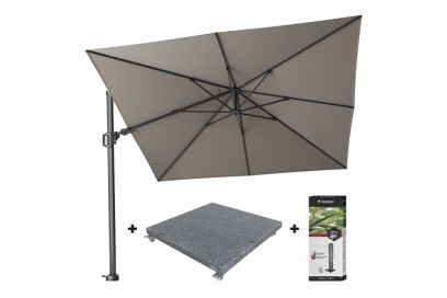 Platinum Challenger Premium T2 3x3 m - Manhattan Grey met voet en hoes