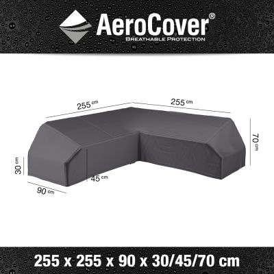 Aerocover platform loungesethoes 255x255 cm.