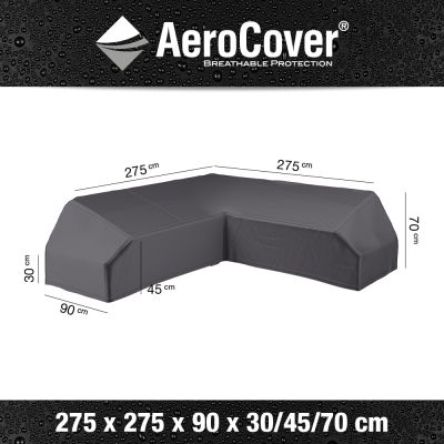 Aerocover platform loungesethoes 275x275 cm.