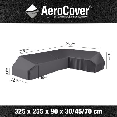 Aerocover platform loungesethoes 325x255 cm - Rechts