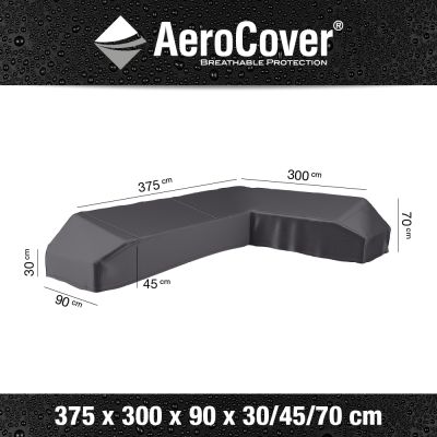 Aerocover platform loungesethoes 375x300 cm - Rechts