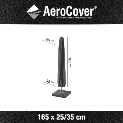 Aerocover parasolhoes voor stokparasol - 165x25/35 cm.