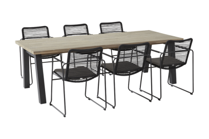 Taste Elba/Derby dining tuinset - 240 cm. - 7-delig