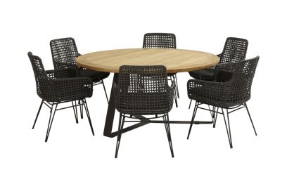 Taste Opera tuinstoel + Basso tuintafel 160 cm. rond