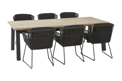 Taste Vitali/Derby dining tuinset - 240 cm. - 7-delig
