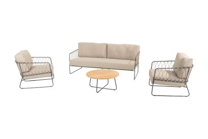 Taste Prego/Verdi stoel-bank loungeset - 4-delig