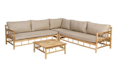 Exotan Bamboe hoek loungeset - 4-delig