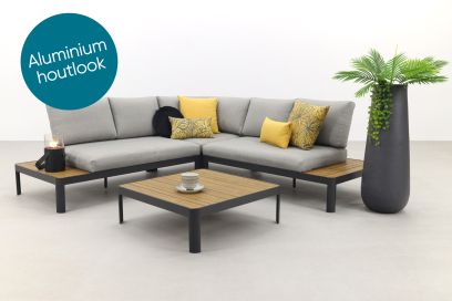 Bonita platform loungeset aluminium - Antraciet