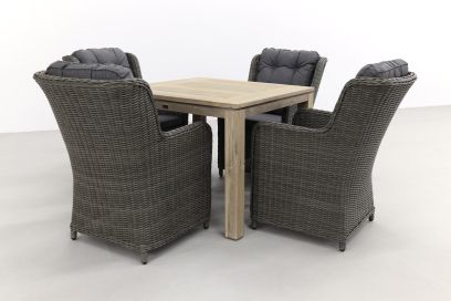 Richmond Ash grey/Rome grey 100 cm. - tuinset 5-delig