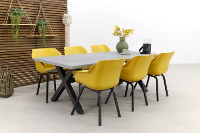 Hartman Sophie Element Yellow/Verona black 220 cm. tuinset - 7-delig