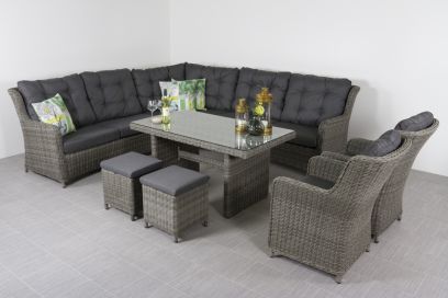 Lounge dining set Richmond + 2 dining tuinstoelen