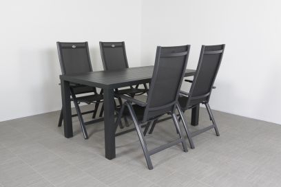 Hartman Roma/Lena 160 cm. tuinset - 5-delig verstelbaar