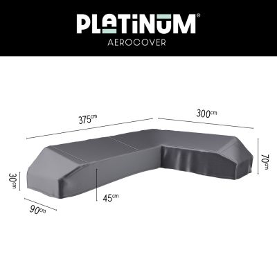 Platinum Aerocover platform loungesethoes 375x300 cm - Rechts
