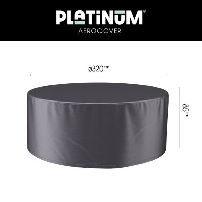 Platinum Aerocover ronde tuinsethoes - 320x85 cm.