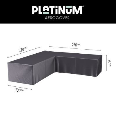 Platinum Aerocover loungesethoes L-vorm 270x270 cm.