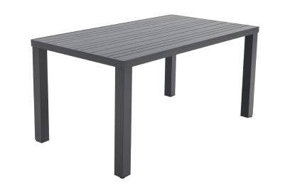 Lena tuintafel antraciet - 160x90 cm.