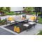 GI Corsica lounge-dining set rechts (4-delig) - Carbon black - Op=Op