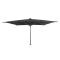 Perfect Shadow Atlas Telescope Stokparasol Pro met LED verlichting 4x4 m. - Antraciet/Ash Black
