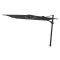 Perfect Shadow Eclipse zweefparasol 300x300 cm. Ultra - Antraciet/Ash Black