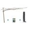 Perfect Shadow Ultra Eclipse Zweefparasol - 3x3m. - Latte/Soft Sand met ingraafvoet en hoes