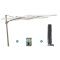 Perfect Shadow Ultra Eclipse Zweefparasol - 4x3m. - Latte/Soft Sand met ingraafvoet en hoes