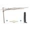 Perfect Shadow Ultra Eclipse Zweefparasol - 4x3m. - Latte/Urban Taupe met Murcia voet en hoes