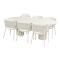 Hartman Altea/Valencia ovale tuinset voor 6 personen 220x100 cm. - Sand
