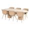 Hartman Sophie/Valencia ovale tuinset voor 6 personen 220x100 cm. - Cappuccino
