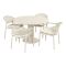 Hartman Taragona/Girona ronde stapelbare tuinset voor 4 personen 120 cm. - Sand