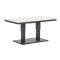 GI Cyprus up&down verstelbare houtlook tuintafel 150x87 cm. - Carbon Black