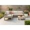 Divan aluminium loungeset - hoekbank - Latte/Beige