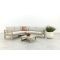 Divan aluminium loungeset - hoekbank - Latte/Beige