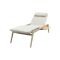 Corfu verrijdbaar ligbed incl. kussen & side table - Latte