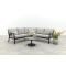 Viento/Canto aluminium hoekbank loungeset - Royal Grey