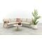Viento/Canto aluminium hoekbank loungeset - Latte