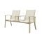 Tete-a-Tete aluminium tuinbank Felix - Latte/Beige