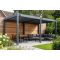 Lamellen overkapping - 5,3x3 m. - Aluminium - Antraciet - Move
