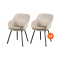 Set van 2 - Hartman Le Soleil Element dining armstoel - Soft Taupe/Black