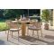 Hartman Taragona/Girona ronde stapelbare tuinset voor 4 personen 120 cm. - Cappuccino