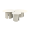 Velora koffietafels - Set van 3 - Cream