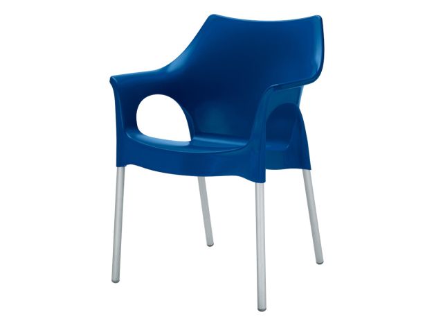 Scab Ola stapelbare kunststof tuinstoel - Blauw