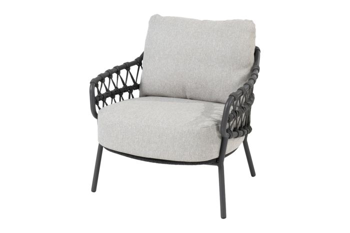 4 Seasons Calpi low dining tuinstoel - antraciet (1 stuk)