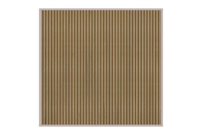 Houtlook composiet wand light teak/zand - 2,65 m.