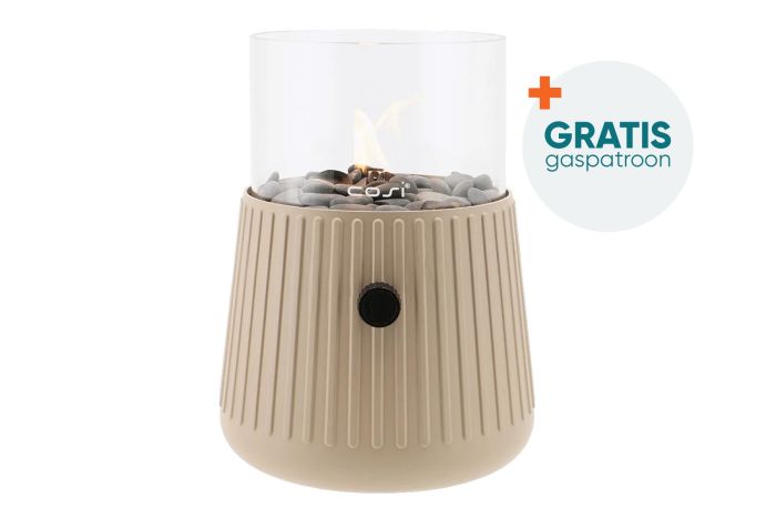 Cosiscoop Bowie Sandy Beige - Gaslantaarn met gratis gaspatroon
