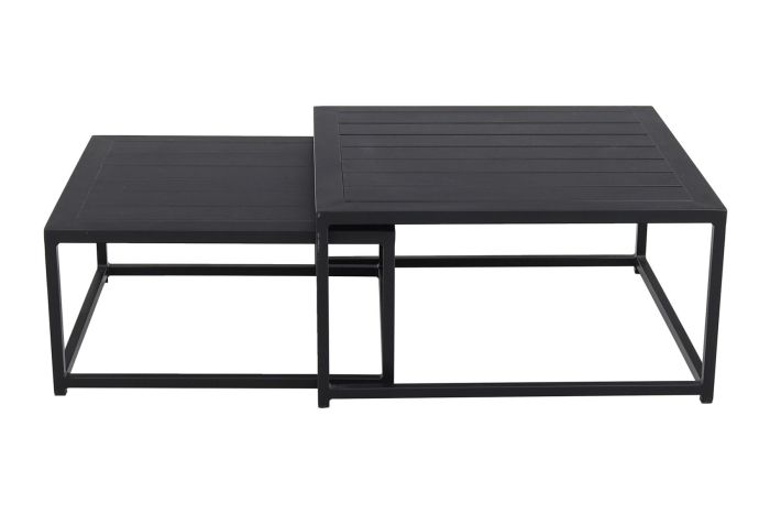 Royalty loungetafel - Set van 2 - zwart