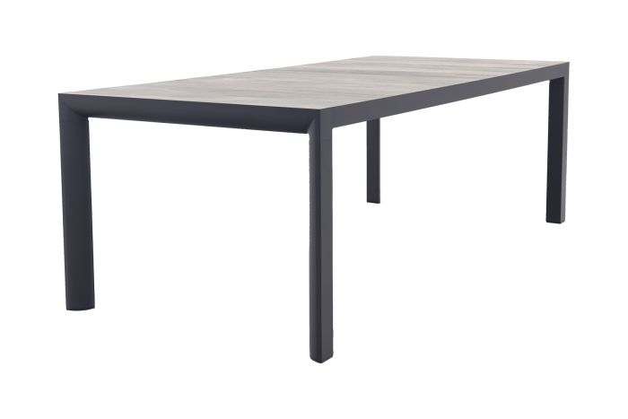 Kings aluminium tuintafel 220x100 cm. - Antraciet