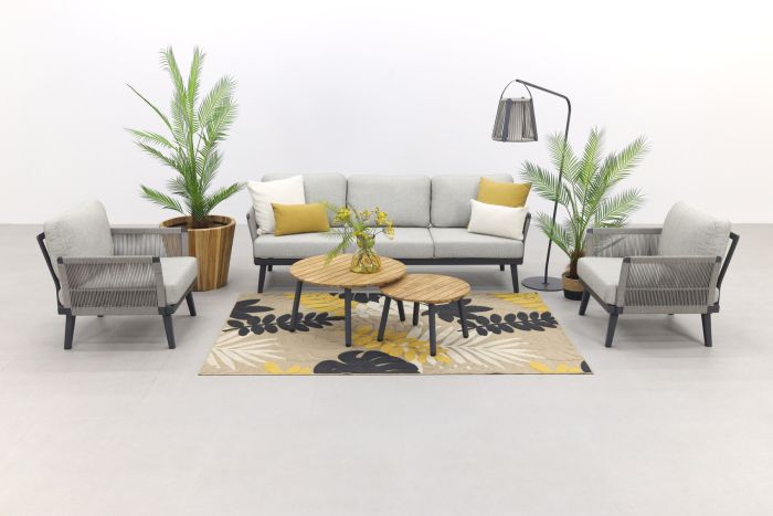 Durban/Mindo stoel-bank loungeset - 5-delig - Op=Op